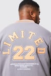 Oversize  Penye Çıtçıtlı  College Bomber Mont SweatAntrasit