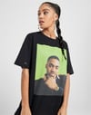 Oversize Queensbridge  Baskılı  T shirt Siyah-Yesil