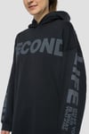 Oversize Secondlife Sweat Hoodie-Antrasit