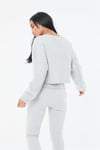 Oversize Special Kısa Crop  Sweat Gri Açık