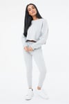 Oversize Special Kısa Crop  Sweat Gri Açık