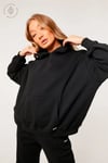 Oversize Sustaianable  Basic Sweat Siyah