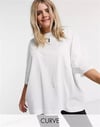 Oversize Unisex 4505  T shirt Beyaz