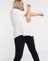 Oversize Unisex 4505  T shirt Beyaz