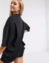 Oversize Unisex 4505  T shirt Siyah