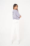 Oversize Unisex Season Nakışlı T shirt Mor