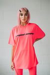 OversizeNeon    T-Shirt Pembe-Neon