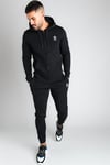 Paçası Lastikli Fleece Jogger   Açık Siyah
