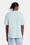 PALM PRINT T-SHIRT-Mavi Açık
