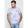 Palmiye Deniz T-Shirt Mavi-Beyaz