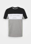 Panel Logo Block T Shirt Gri