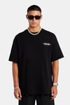 PARAISO GRAPHIC OVERSIZED T-SHIRT-Siyah