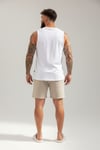 Restday Drop Armhole   Fitness Atlet-Beyaz
