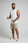 Restday Drop Armhole   Fitness Atlet-Beyaz