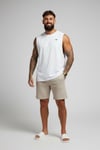 Restday Drop Armhole   Fitness Atlet-Beyaz