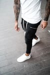 Skinny Fermuarlı  Kargo Jean Siyah