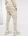 Slim Fit Essantial Jogger  Eşofman Altı Krem