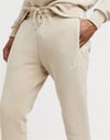 Slim Fit Essantial Jogger  Eşofman Altı Krem