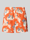 Special Hibiscus  Deniz Şortu-Turuncu