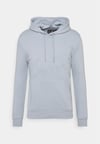 Unisex Kabartma Baskılı Kapişonlu  Sweat Mavi