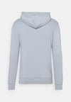 Unisex Kabartma Baskılı Kapişonlu  Sweat Mavi