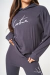 Unisex Oversize Fitilli Kumaş Sweat Antrasit