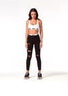 Yırtık Eskitmeli Skinny Jean Siyah