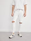Yırtıklı Skinny JEan Beyaz