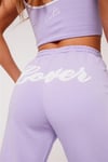 Yüksek Bel Lover  Jogger  Eşofman Altı Lila
