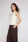 Yumuşak Dokulu Halter Top  Atlet-Ekru