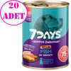 7 Days Köpek Konservesi Balıklı 415 Gr 20 AD 32130690 Quik Koli Köpek Konserve Mamaları Amazon Pet Center