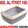 Amazon Açık Kedi Tuvaleti Bej Gel Al 35013297 Amazon Pet Center