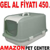 Amazon Kapalı Kedi Tuvaleti Haki M 22473004 Amazon Pet Center