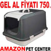 Amazon Kapalı Kedi Tuvaleti Koyu Gri L Gel Al 21208003 Amazon Pet Center