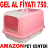 Amazon Kapalı Kedi Tuvaleti Pembe L Gel Al 18052008 Amazon Pet Center