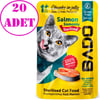 Bado Kısırlaştırılmış Somonlu Kedi Yaş Maması 85 Gr 20 AD 32136753 Amazon Pet Center