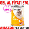 Best Pet Hindi Etli Kedi Konservesi 400 Gr 12 AD Gel Al 19146003 Amazon Pet Center