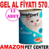 Best Pet Kedi Konservesi Somonlu 400 Gr 12 AD Gel Al 18079005 Amazon Pet Center