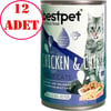 Best Pet Peynirli Tavuklu Kedi Konservesi 400 Gr 12 AD 35008071 Amazon Pet Center