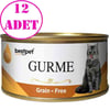 BestPet Gurme Kedi Konservesi Ciğerli 100 Gr 12 AD 32128512 Best Pet Yetişkin Kedi Konserve Mamaları Amazon Pet Center