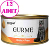 BestPet Gurme Kedi Konservesi Somonlu Parça Etli 100 Gr 12 AD 32128475 Best Pet Yetişkin Kedi Konserve Mamaları Amazon Pet Center