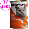 BestPet Tavuklu Yavru Kedi Konservesi 400gr 12 AD 32124767 Best Pet Yetişkin Kedi Konserve Mamaları Amazon Pet Center