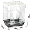 Bilgin Kuş Kafesi Düz Çatılı 200 Krom 17728003 Amazon Pet Center