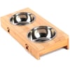 Carno Ahşap Sehpalı İkili Metal Kedi Köpek Mama Kabı 1677000157080 Amazon Pet Center