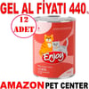 Enjoy Kuzu Etli Kedi Konservesi Sos İçinde Et Parçacıklı 400 Gr 12 AD Gel Al 35006701 Amazon Pet Center