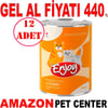 Enjoy Tavuklu Kedi Konservesi Sos İçinde Et Parçacıklı 400 Gr 12 AD Gel Al 35006749 Amazon Pet Center