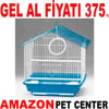 Euro Gold Kuş Kafesi Çatılı Karışık Renkli 1101A 19178004 Amazon Pet Center
