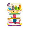 EuroBird Renkli Üç Basamaklı Tahta Merdiven Salıncak Kuş Oyuncağı 8681144136279 Amazon Pet Center