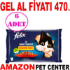 Felix Sığır Etli ve Tavuklu Yetişkin Kedi Maması 4x85 Gr 6 AD Gel Al 21090004 Amazon Pet Center