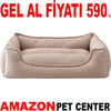 Gel Al Pet Pretty Kedi Köpek İçin Koltuk Yatak Keten Bej 60x50x15 Cm 35011545 Amazon Pet Center